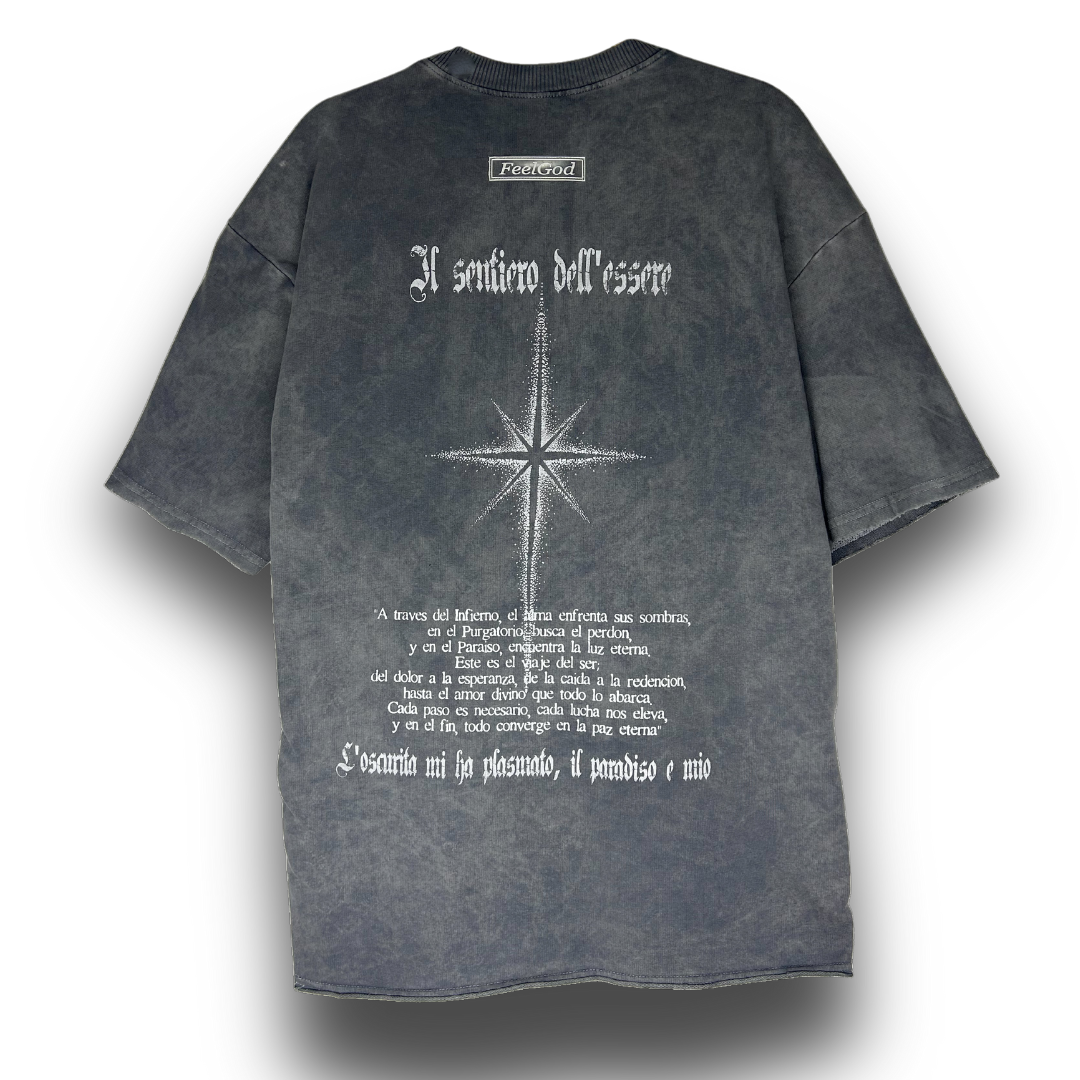 Camiseta Oversize, Acid Wash - FeelDemon