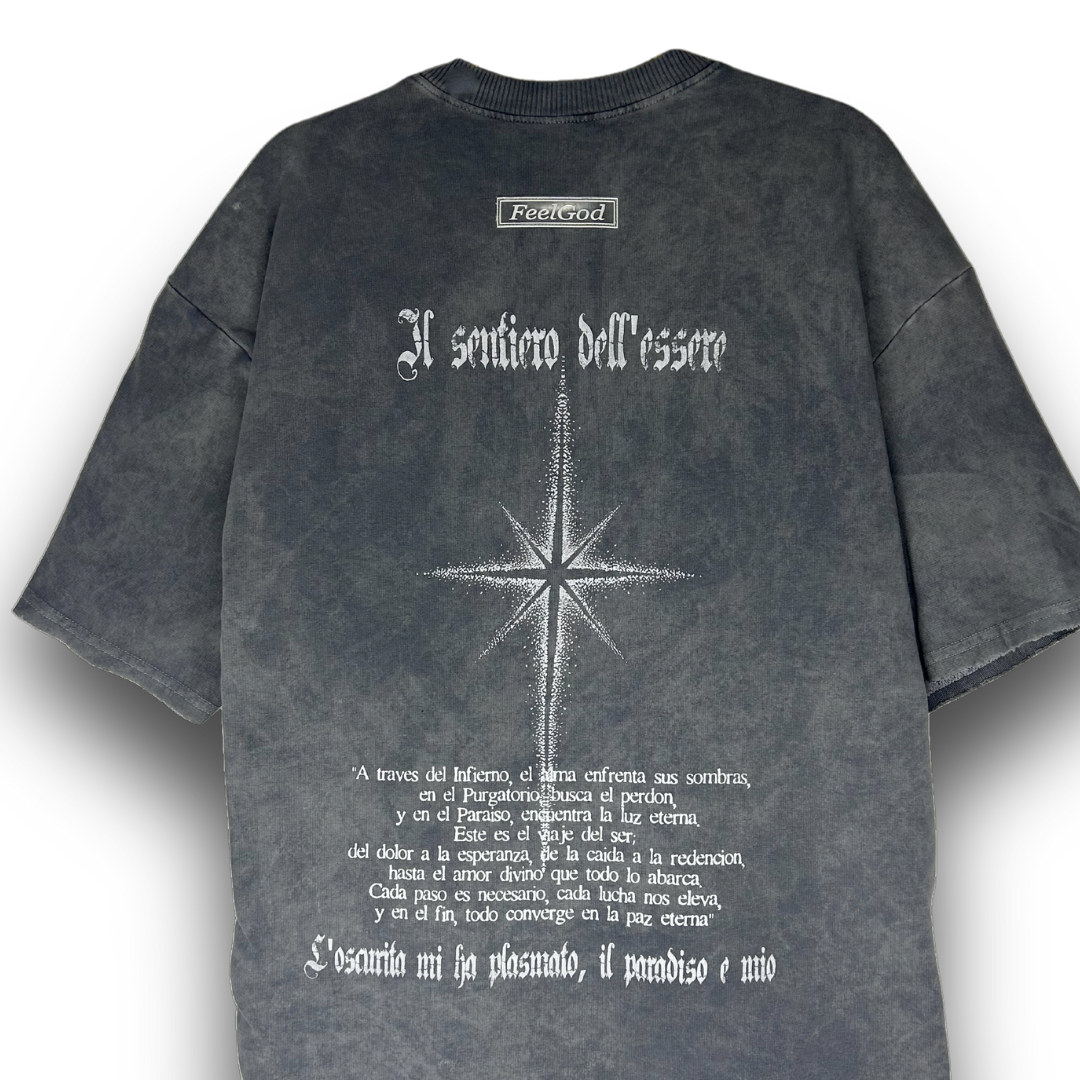 Camiseta Oversize, Acid Wash - FeelDemon