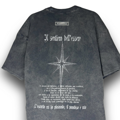 Camiseta Oversize, Acid Wash - FeelDemon