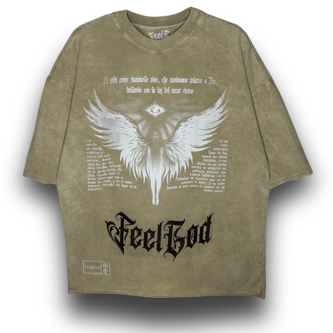 Camiseta Oversize, Acid Wash - FeelDemon