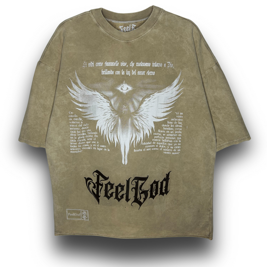 Camiseta Oversize, Acid Wash - FeelDemon