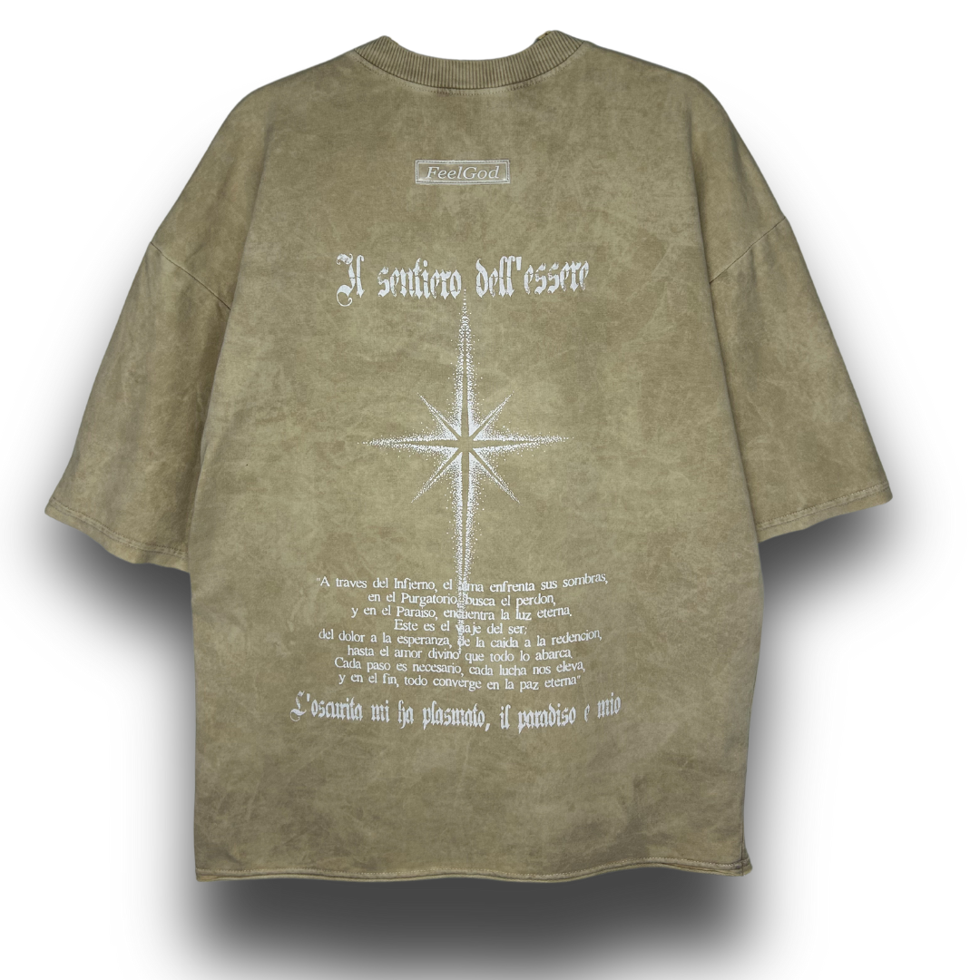 Camiseta Oversize, Acid Wash - FeelDemon