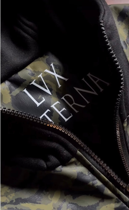 CHAQUETA VERDE MILITAR LVX ETERNA