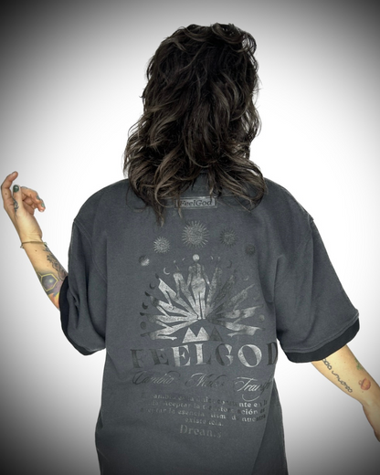 Camiseta Oversize Negra - Dreams Collection.