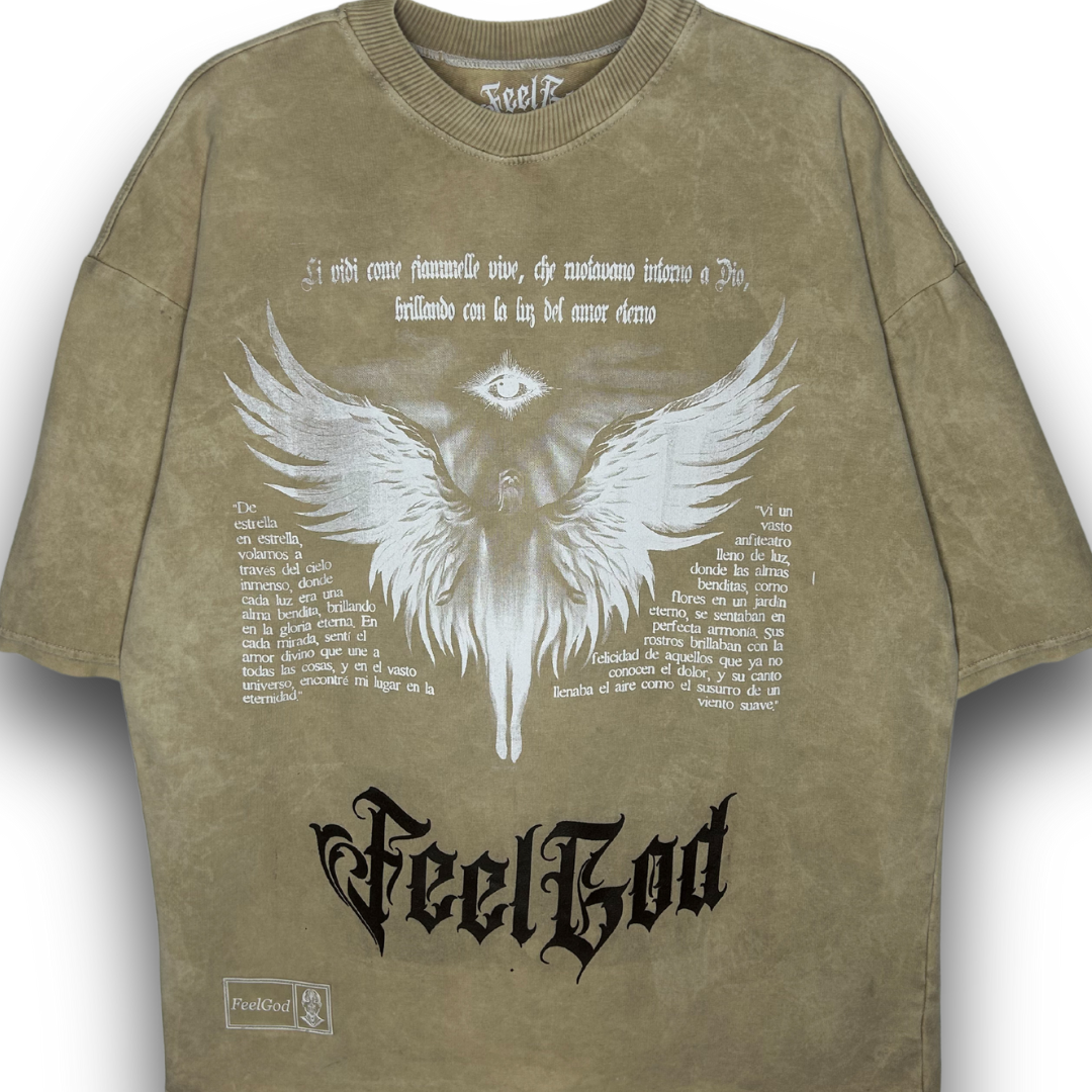 Camiseta Oversize, Acid Wash - FeelDemon