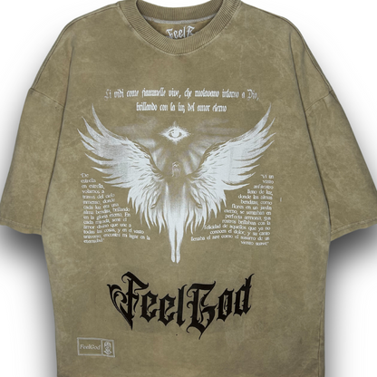 Camiseta Oversize, Acid Wash - FeelDemon