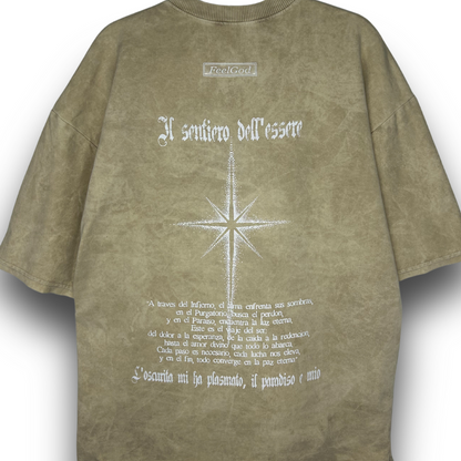 Camiseta Oversize, Acid Wash - FeelDemon