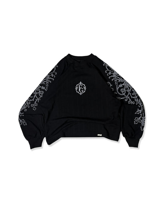 LONG SLEEVE ORNAMENTO — NEGRA