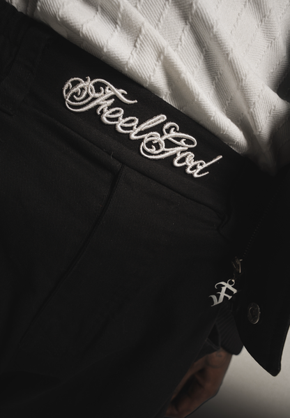 PANTALÓN ORNAMENTO — NEGRO