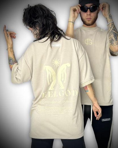 Camiseta Beige Oversize - Dreams Collections