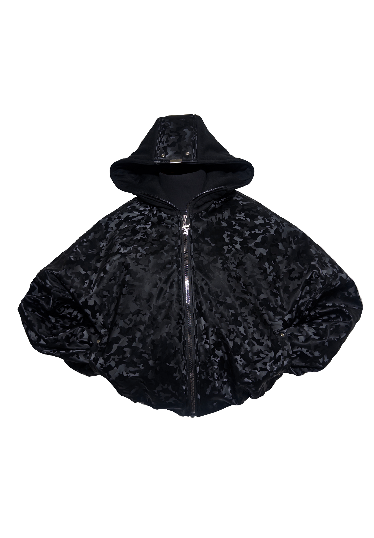 CHAQUETA NEGRA CAMUFLADA LVX ETERNA