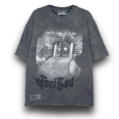 Camiseta Oversize, Acid Wash - FeelDemon