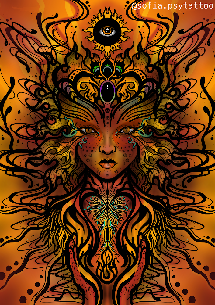 Print Diosa De Fuego x Sofíapsytatto
