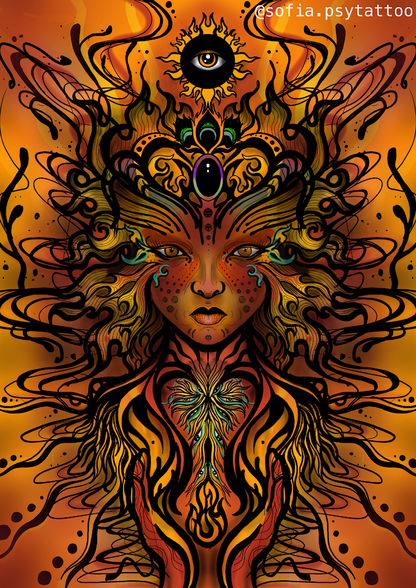 Print Diosa De Fuego x Sofíapsytatto