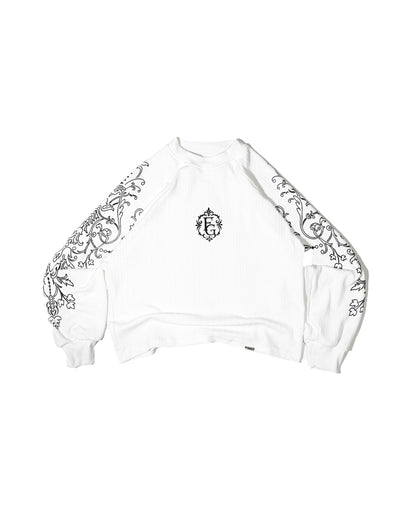 LONG SLEEVE ORNAMENTO — BLANCA