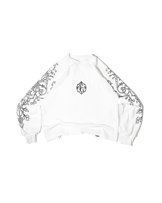 LONG SLEEVE ORNAMENTO — BLANCA