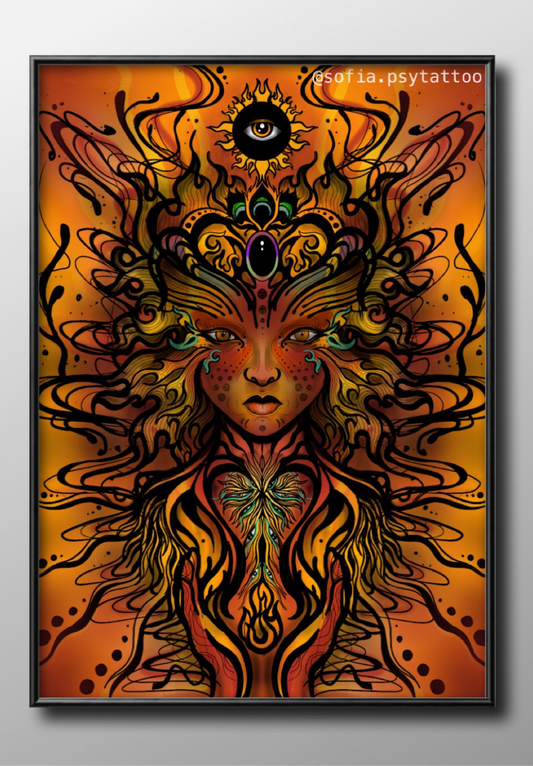 Print Diosa De Fuego x Sofíapsytatto