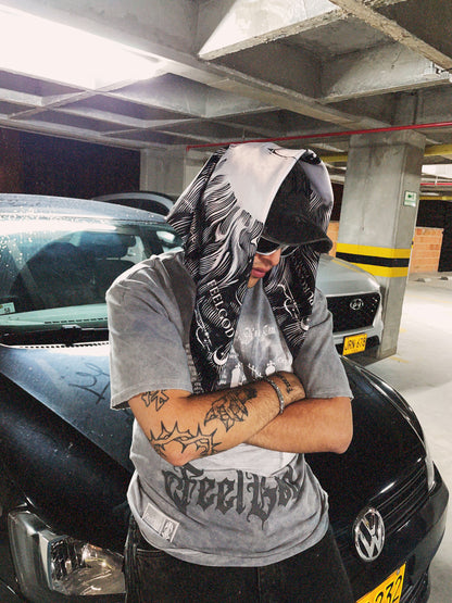 Camiseta Oversize, Acid Wash - FeelDemon