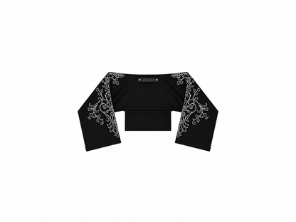 BLUSA ORNAMENTO — NEGRA