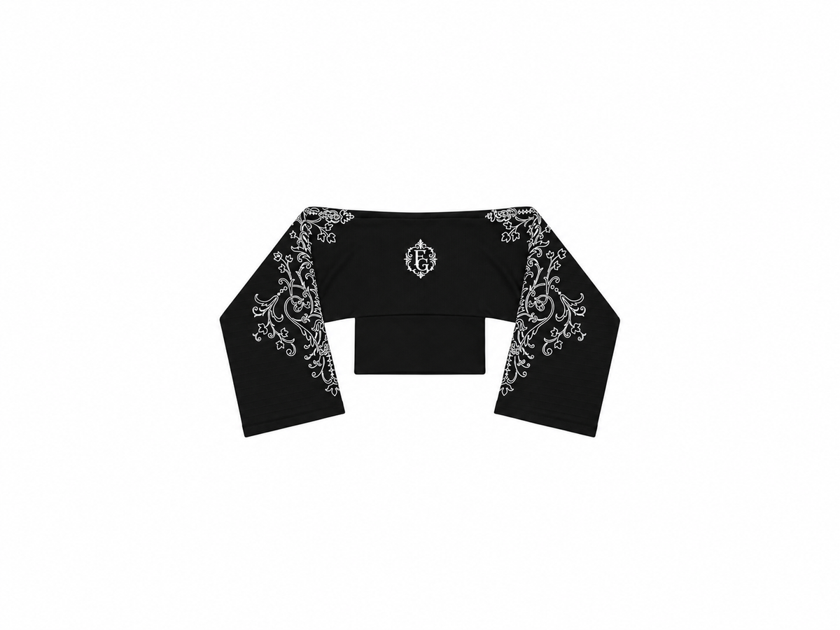 BLUSA ORNAMENTO — NEGRA