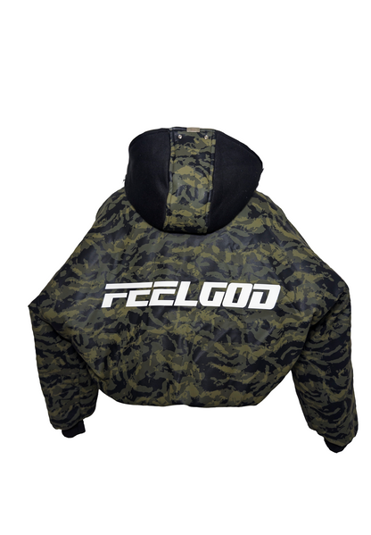 CHAQUETA VERDE MILITAR LVX ETERNA