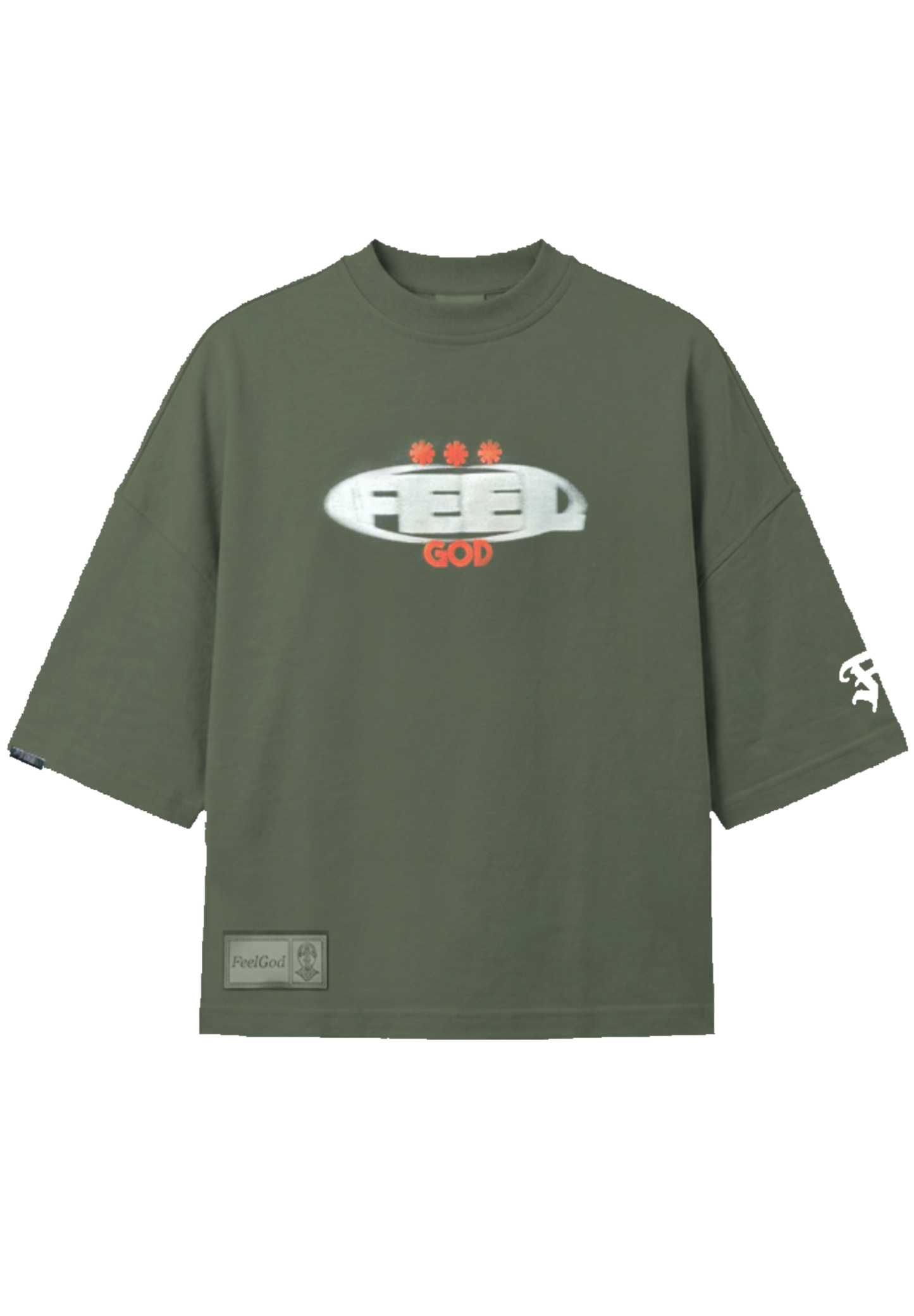 Camiseta verde boxyfit.