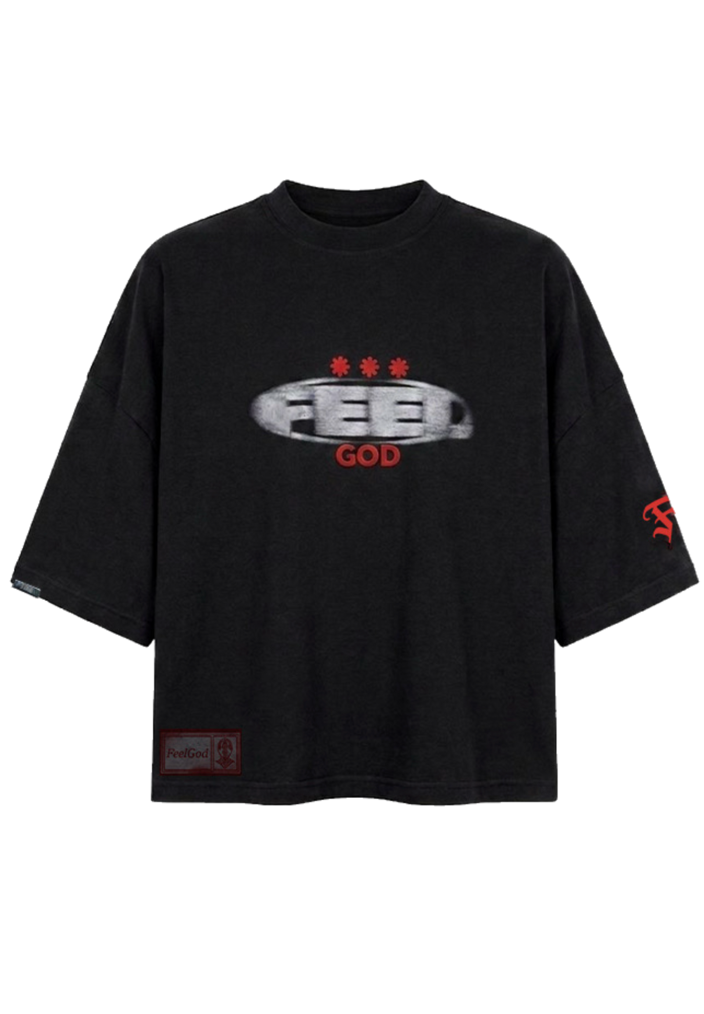 Camiseta negra boxyfit