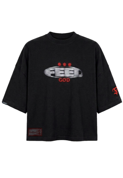 Camiseta negra boxyfit
